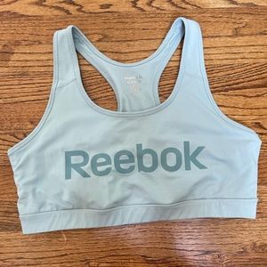 Reebok Light Blue Racerback Sports Bra